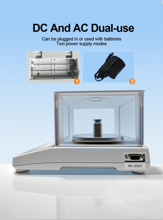 Czytelność 0,001g Precyzyjna wagę laboratoryjną Instrumenty laboratoryjne Skala analityczna z osłoną 2